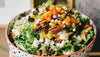 Close-up of a delicious and healthy salad, bursting with colors and nutrients, from Mandy’s Gourmet Cookbook.
