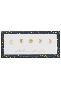 Foxy Originals Jewelry Moon Phases Earrings available at Lemonberry Boutique Aurora