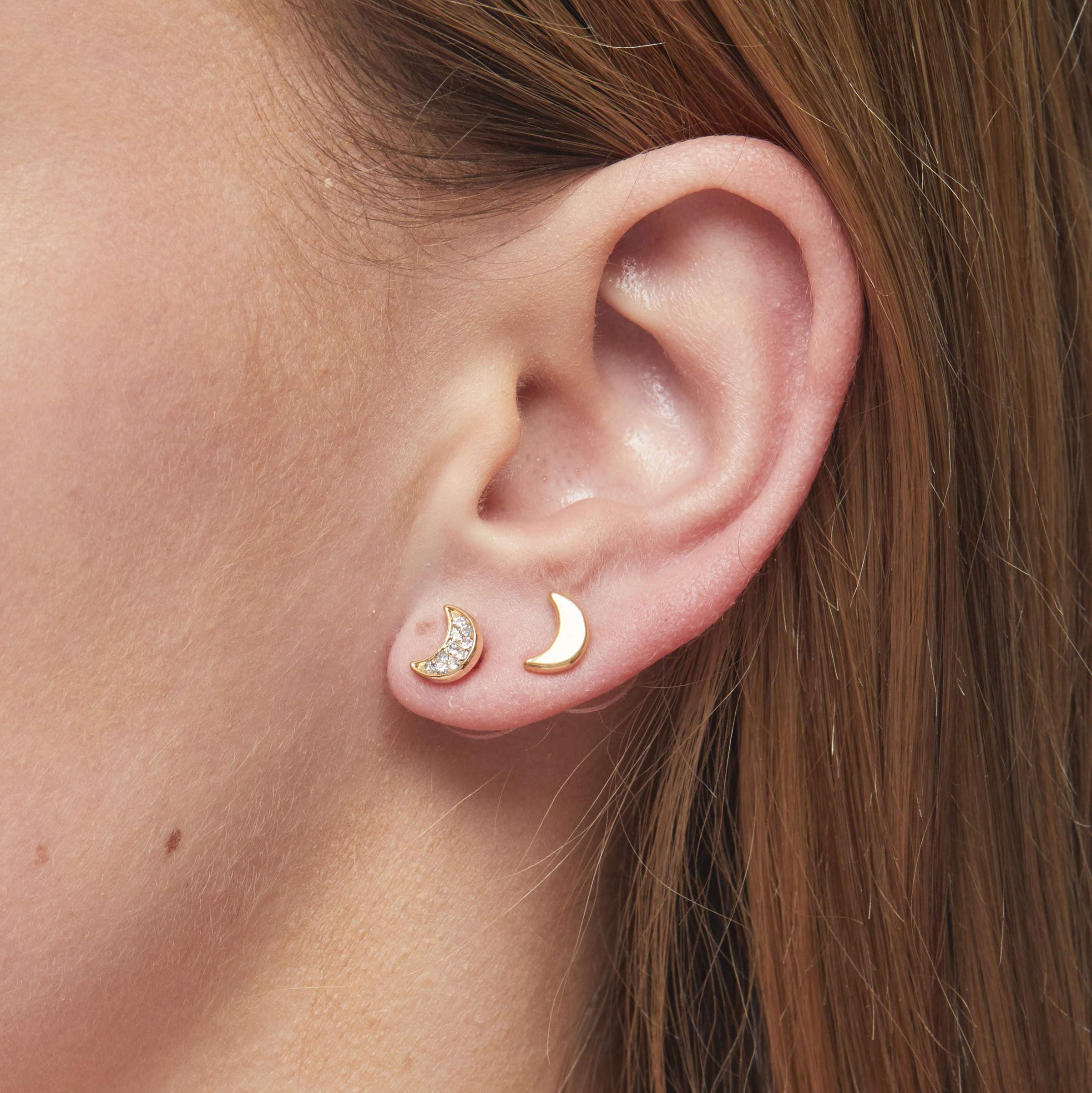 Foxy Originals Jewelry Moon Phases Earrings available at Lemonberry Boutique Aurora