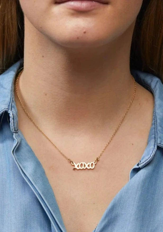 Foxy Originals Jewelry XOXO Necklace available at Lemonberry Boutique Aurora