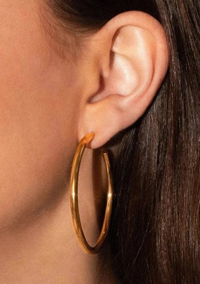 Leah Alexandra Jewelry Essential Hoops available at Lemonberry Boutique Aurora