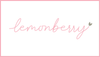 Lemonberry store name in pink on a white background, located in Aurora, ON.