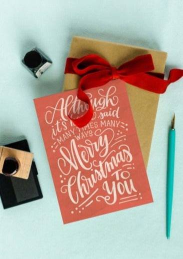 Pedaller Accessories Holiday Card available at Lemonberry Boutique Aurora